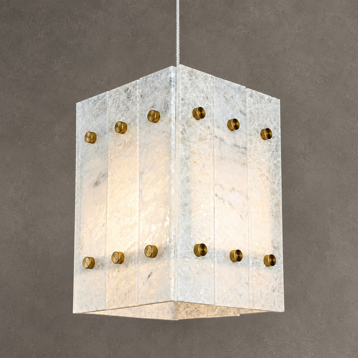 Modern Faceted Luxury stone Pendant Light