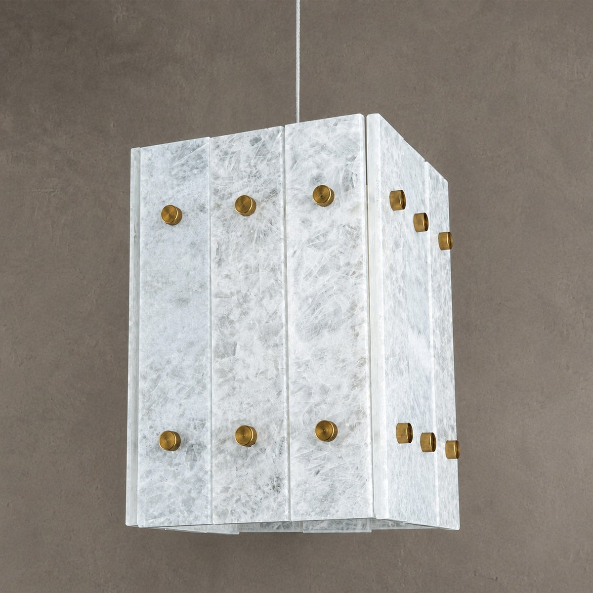 Modern Faceted Luxury stone Pendant Light