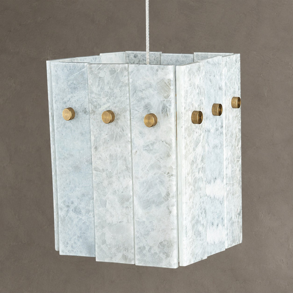 Modern Faceted Luxury stone Pendant Light