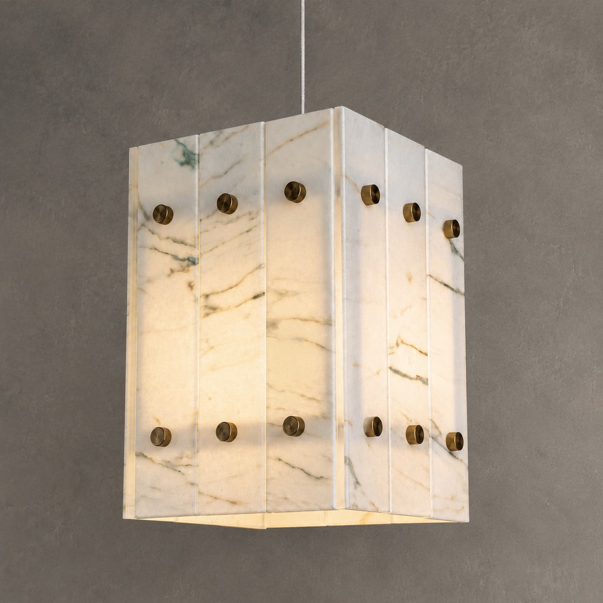 Modern Faceted Luxury stone Pendant Light