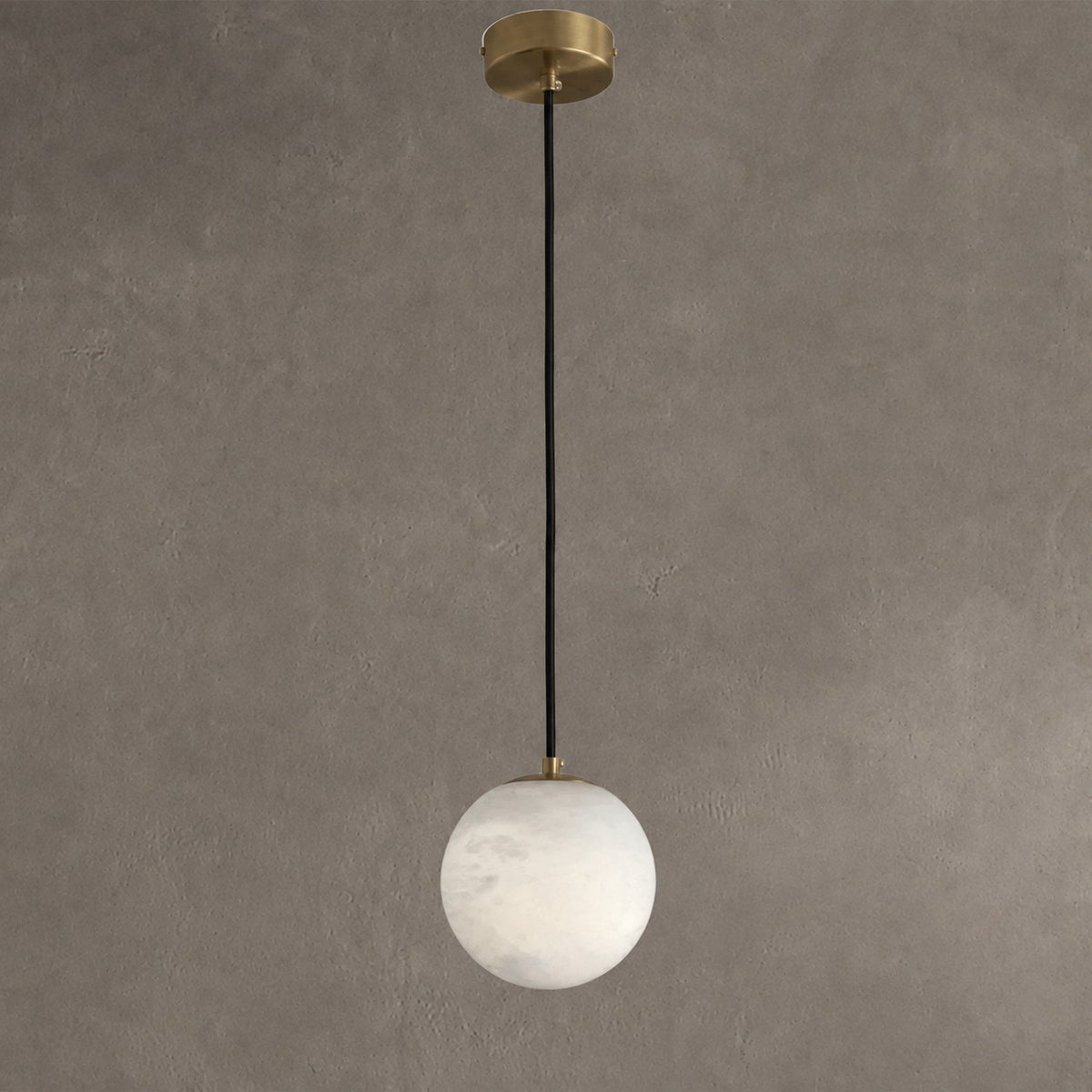 Modern Luxury Alabaster Ball Pendant Light, Island Mini Pendant Light