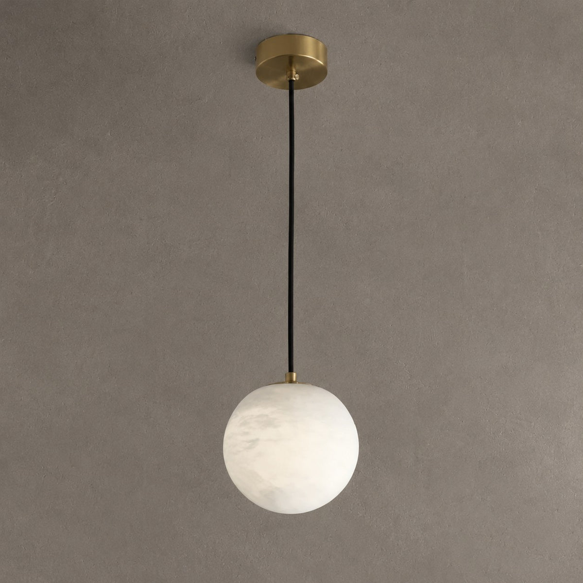Modern Luxury Alabaster Ball Pendant Light, Island Mini Pendant Light
