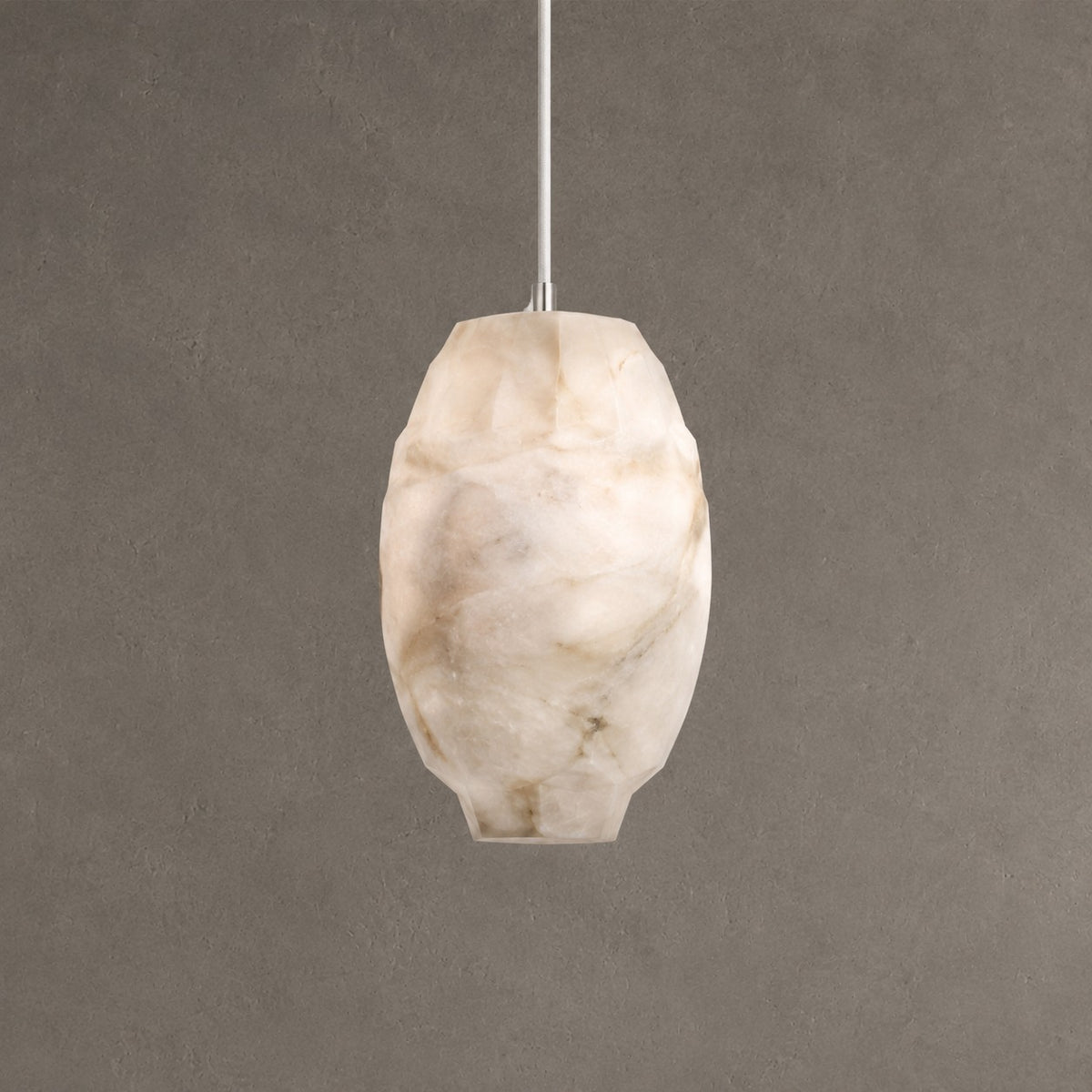 Modern Luxury Alabaster Lantern Pendant Light, Bar Pendant Light