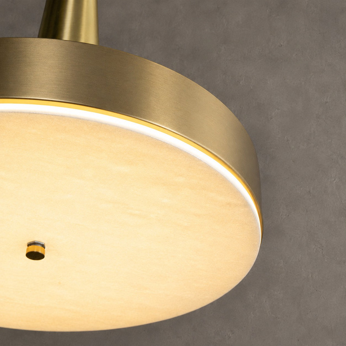 Modern Luxury Stone LED Disc Pendant Chandelier