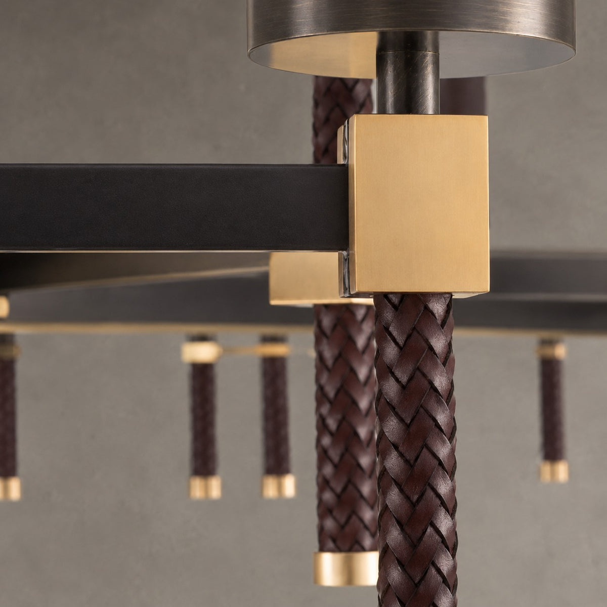 Modern Rectangular Crystal Shade Chandelier for Dining Room