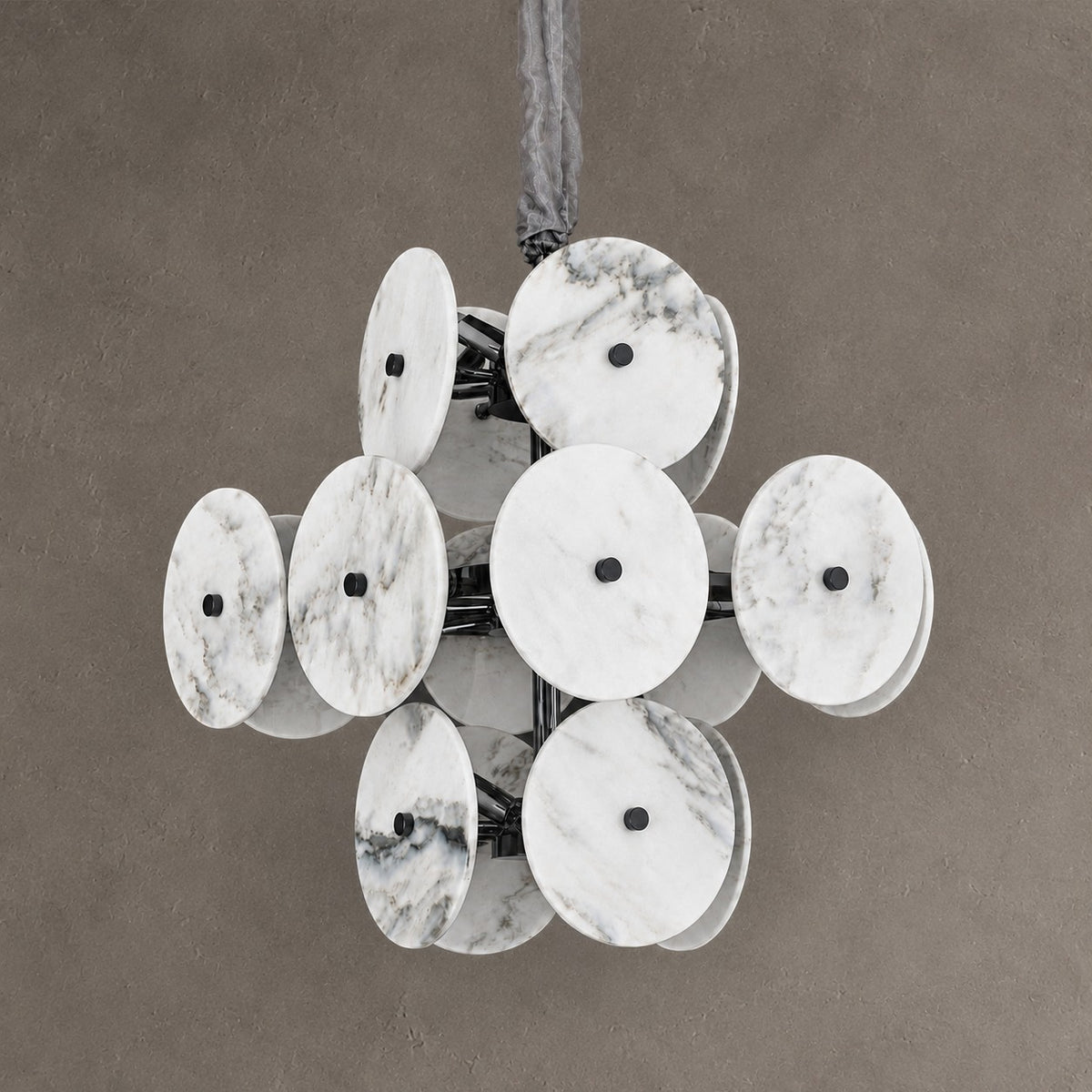 Modern Sculptural Luxury stone Cluster Chandelier