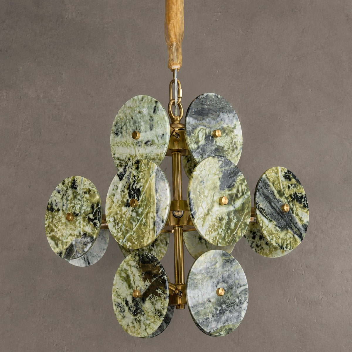 Modern Sculptural Luxury stone Cluster Chandelier