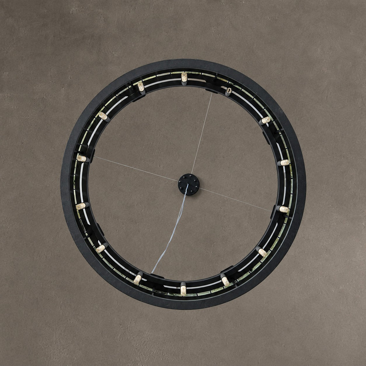 Modern Sculptural Luxury Stone Drum Chandelier