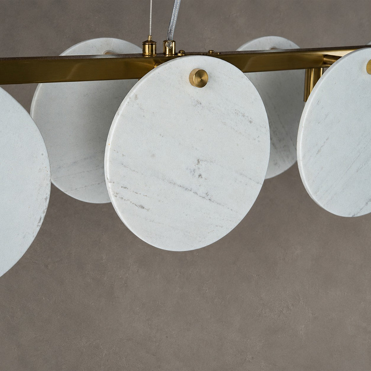 Modern Sculptural Luxury stone Linear Chandelier