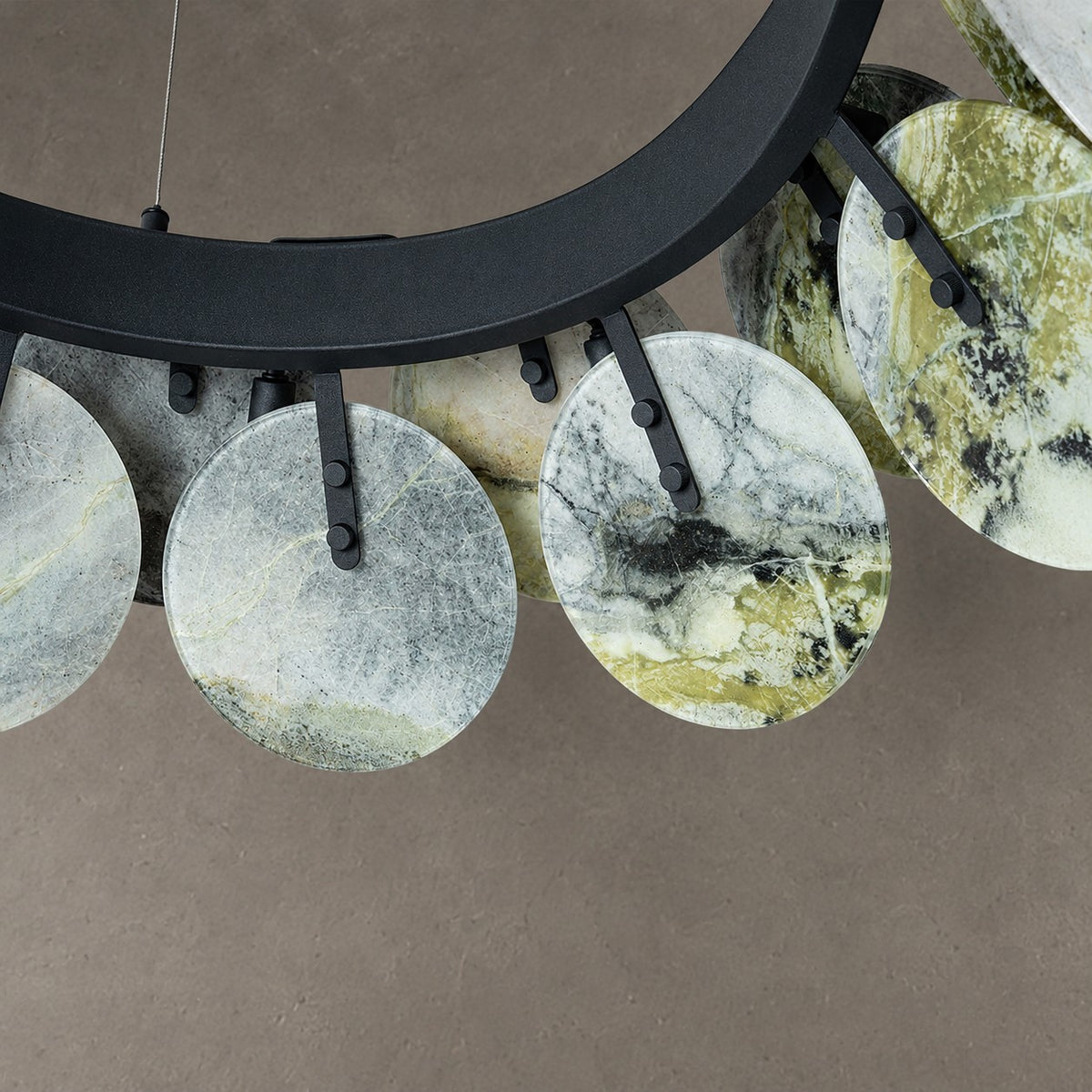 Modern Sculptural Luxury stone Petal Chandelier