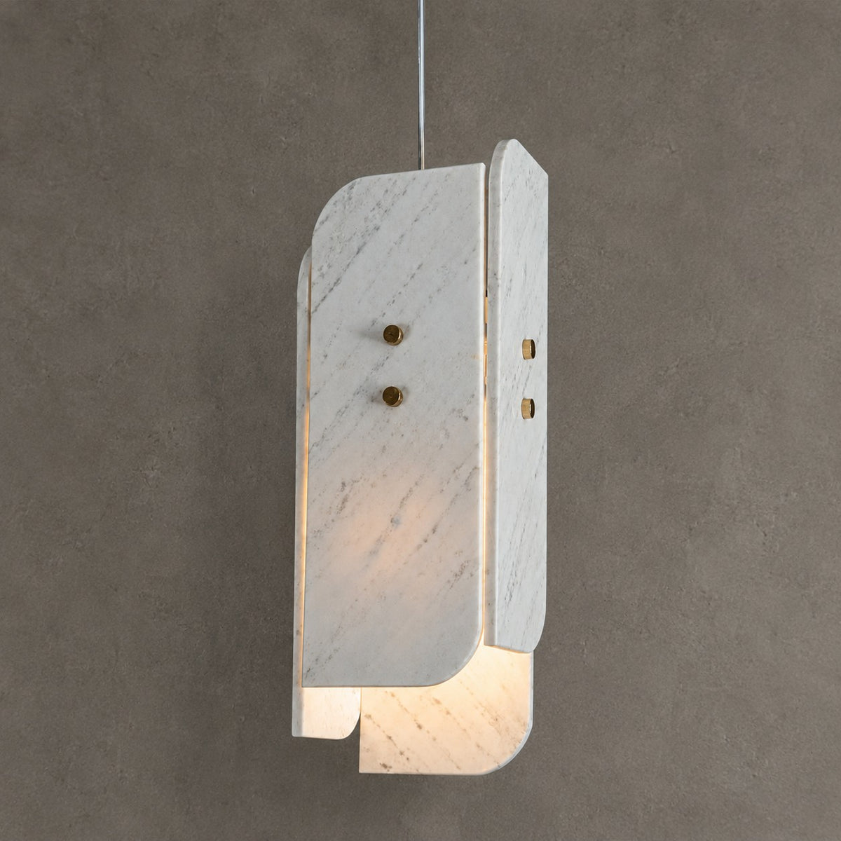 Modern Sculptural LuxuryStone Pendant Light
