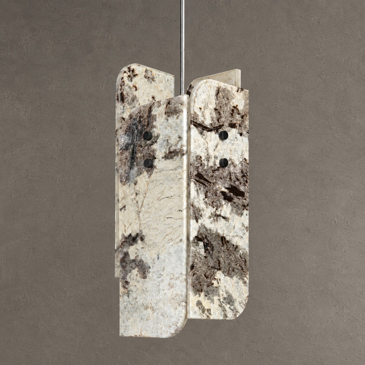 Modern Sculptural LuxuryStone Pendant Light