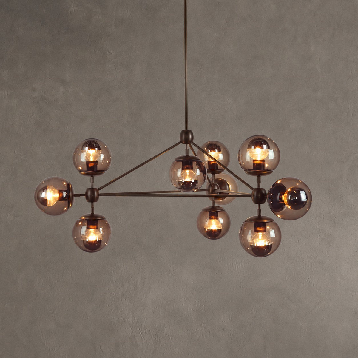 Modo Glass Globe Chandelier 37″