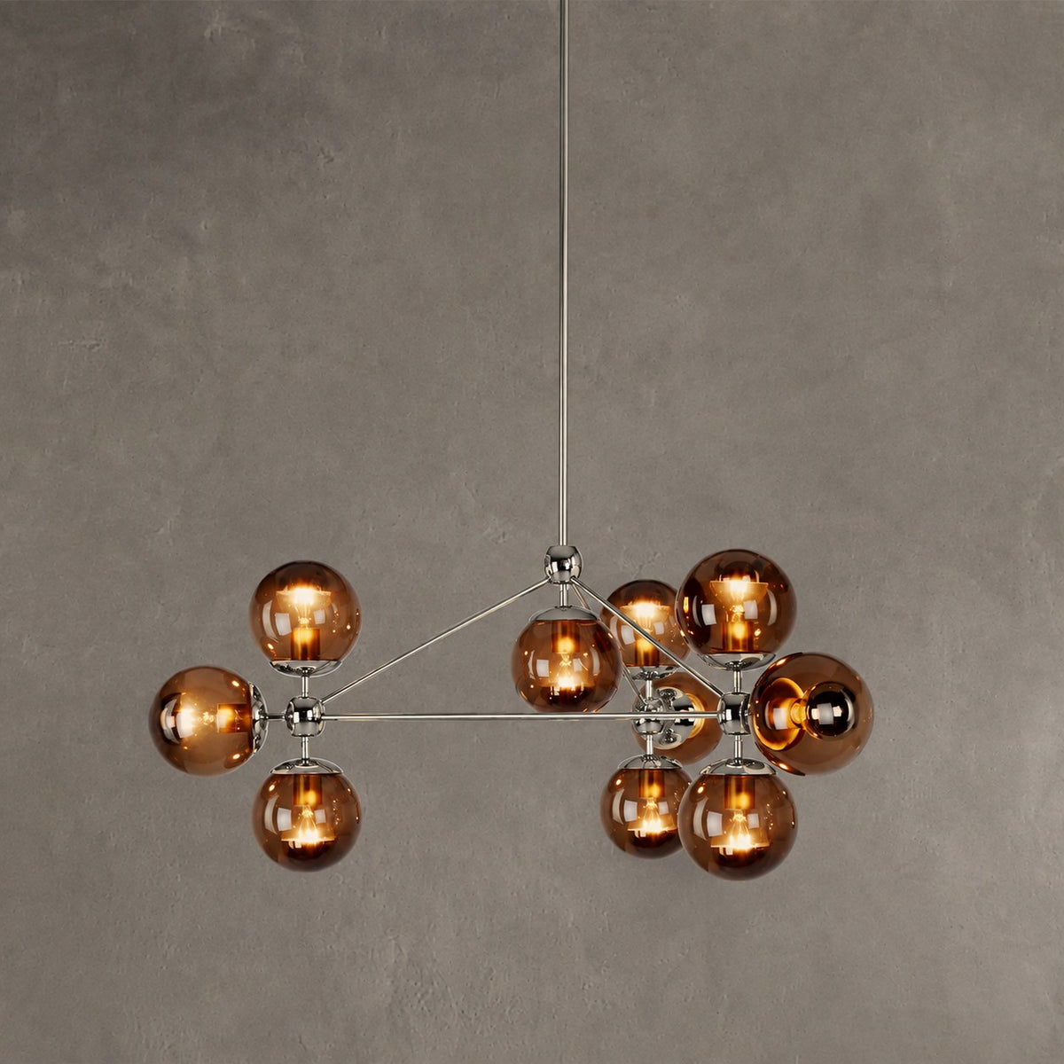 Modo Glass Globe Chandelier 37″