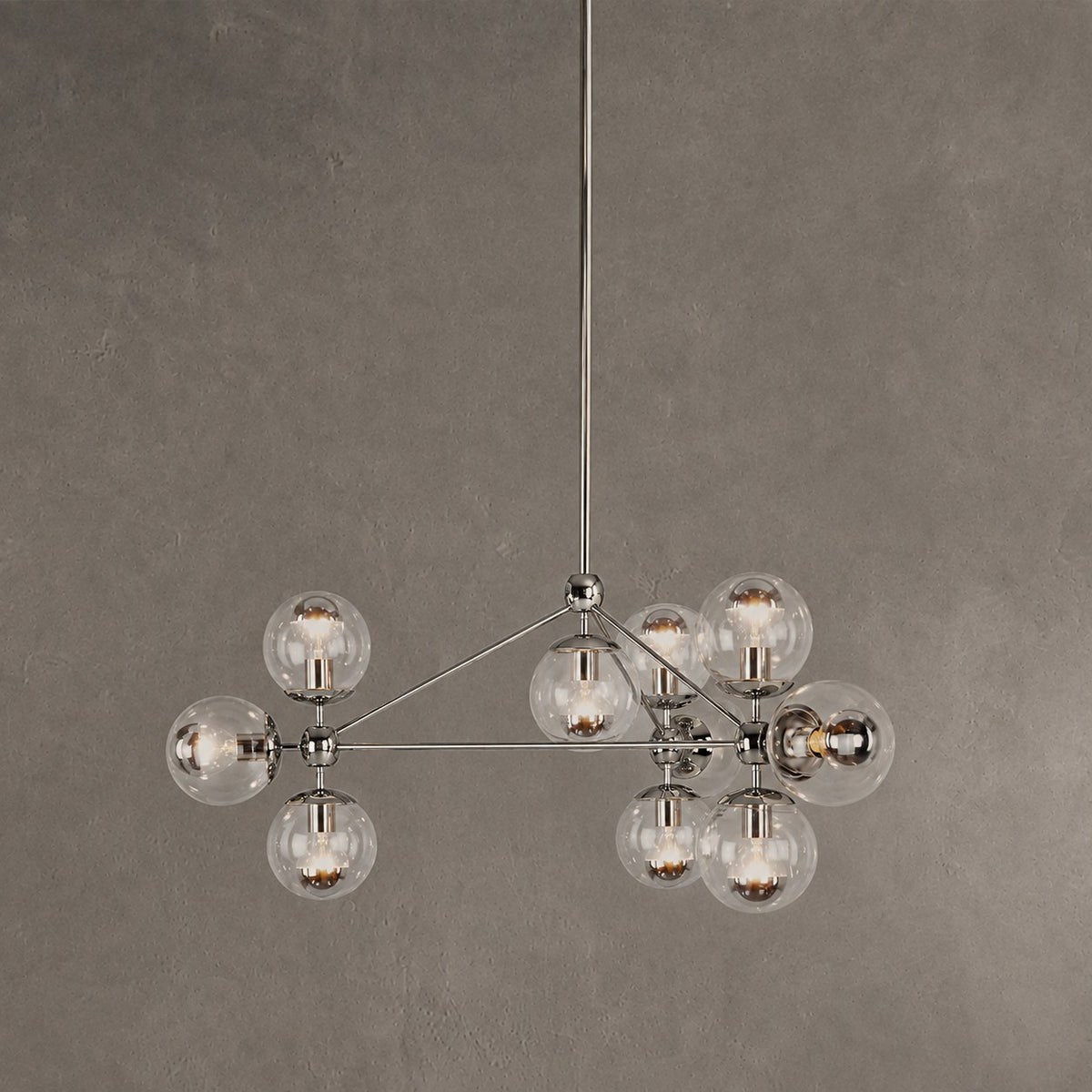 Modo Glass Globe Chandelier 37″
