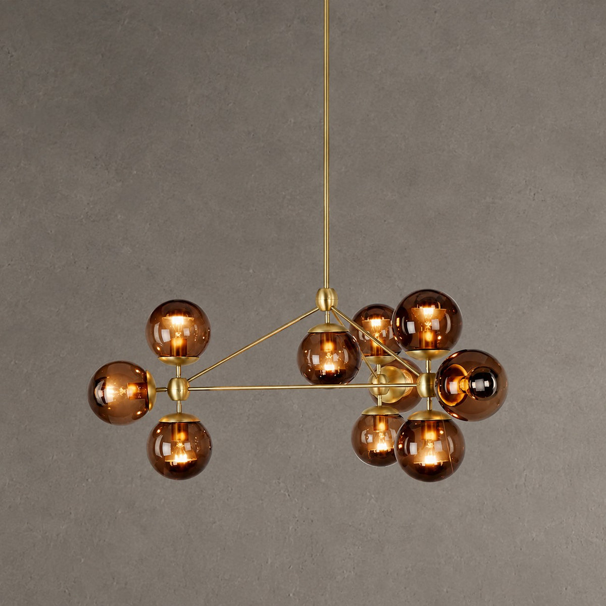 Modo Glass Globe Chandelier 37″