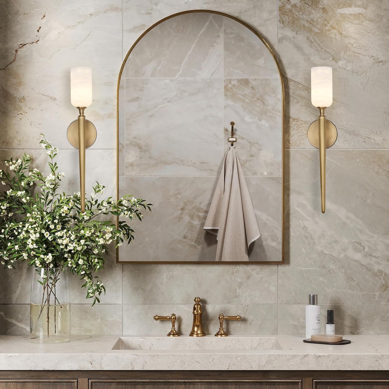 Monty Alabaster Wall Sconces - view 18