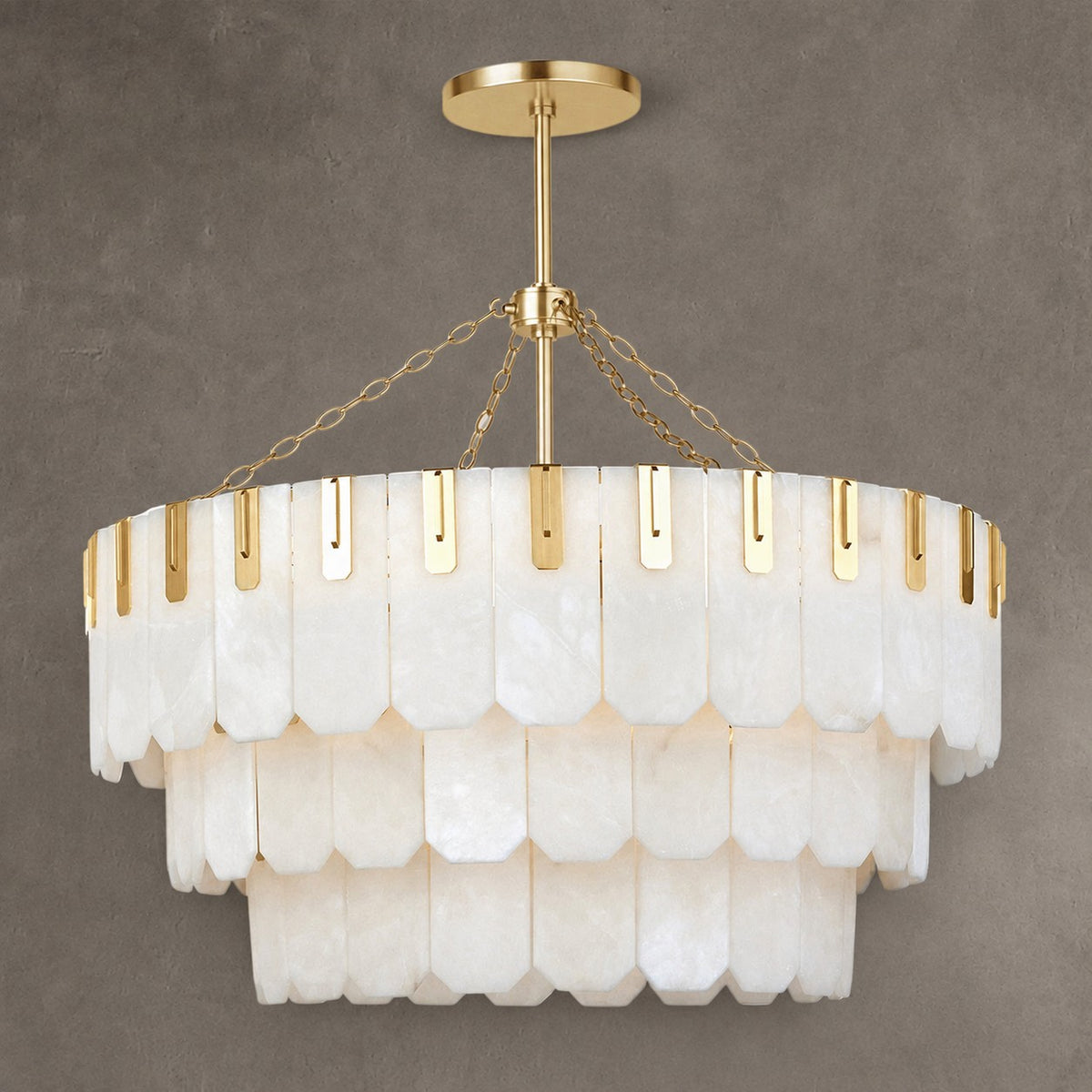 Nadia Alabaster Chandelier 30" 41"