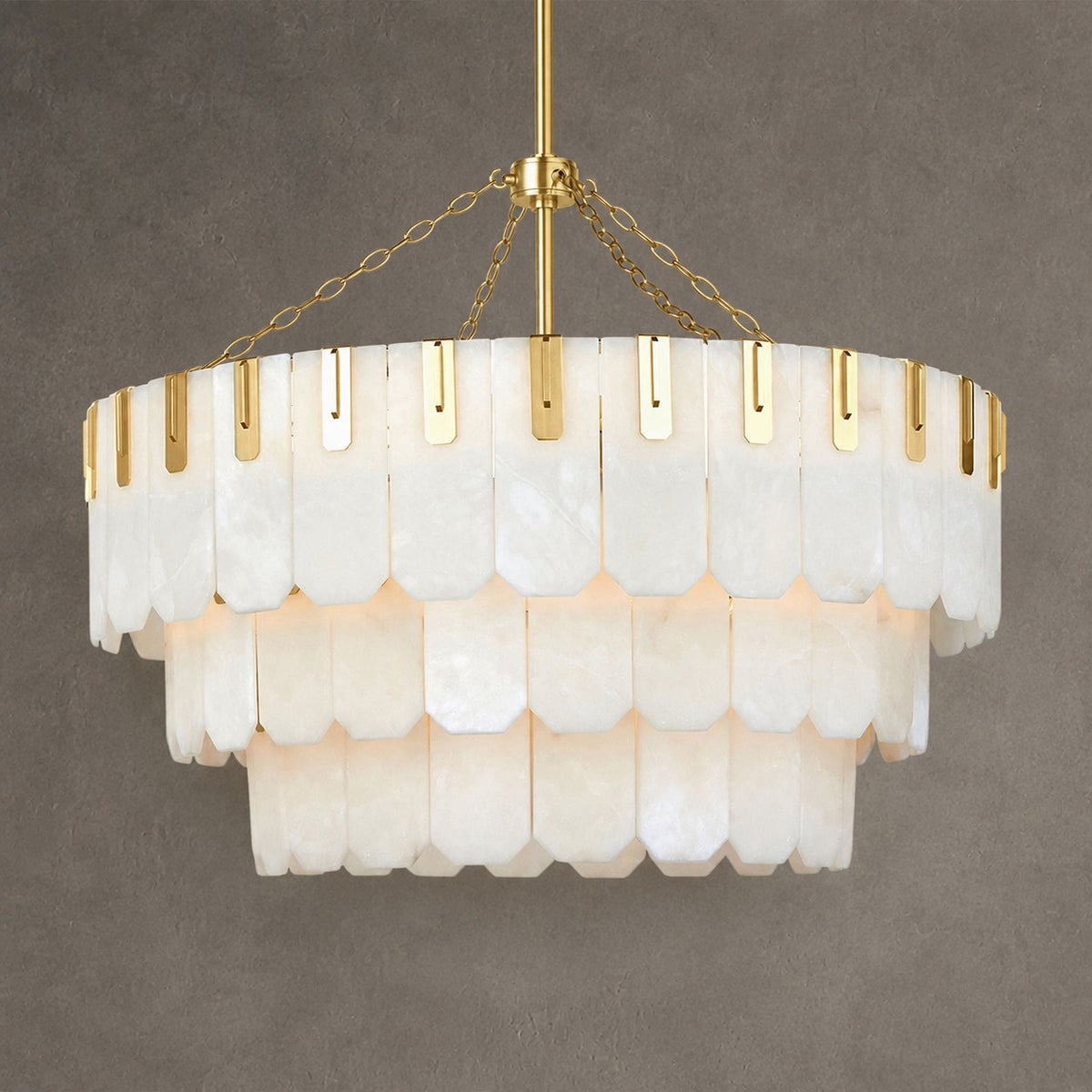 Nadia Alabaster Chandelier 30" 41"