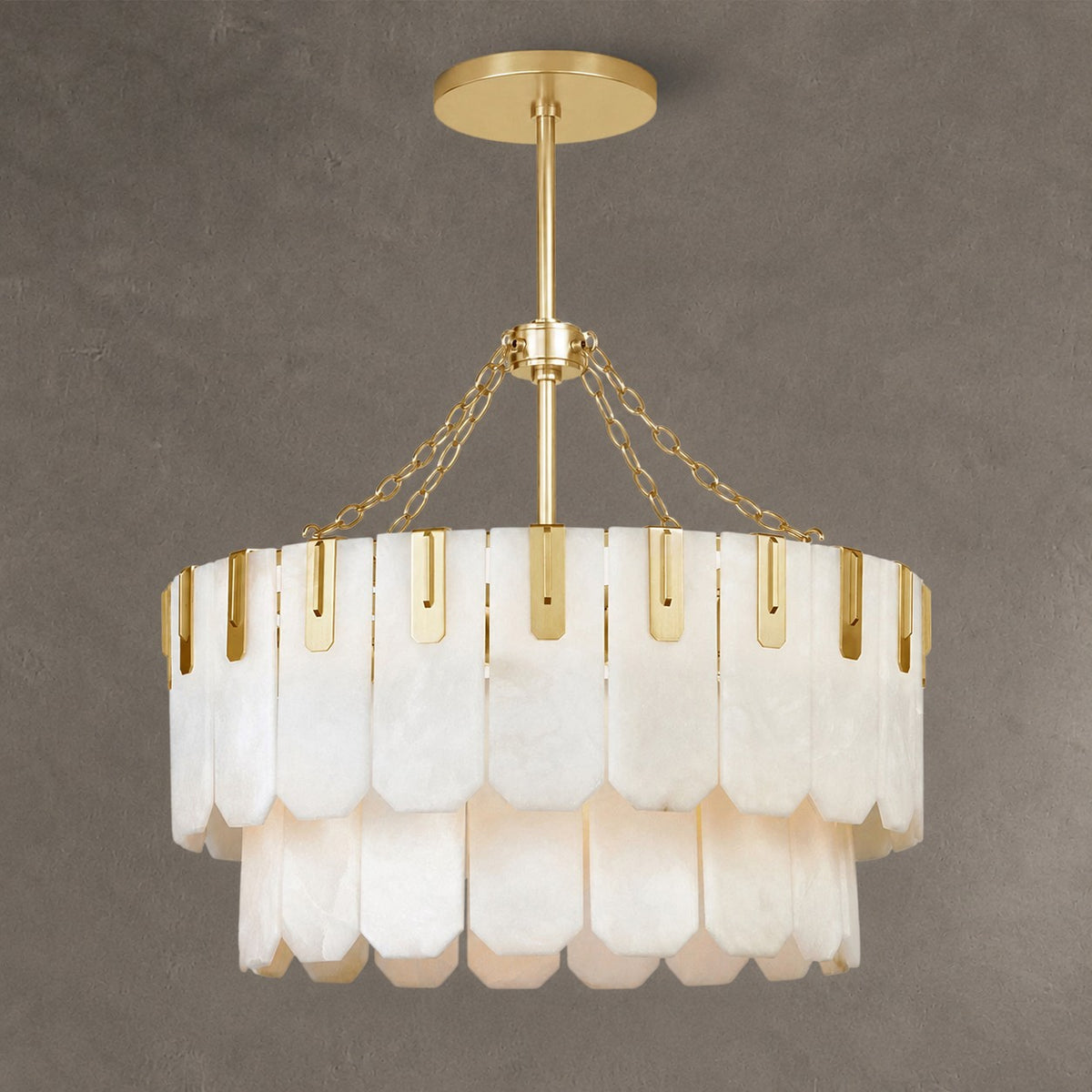Nadia Alabaster Chandelier 30" 41"