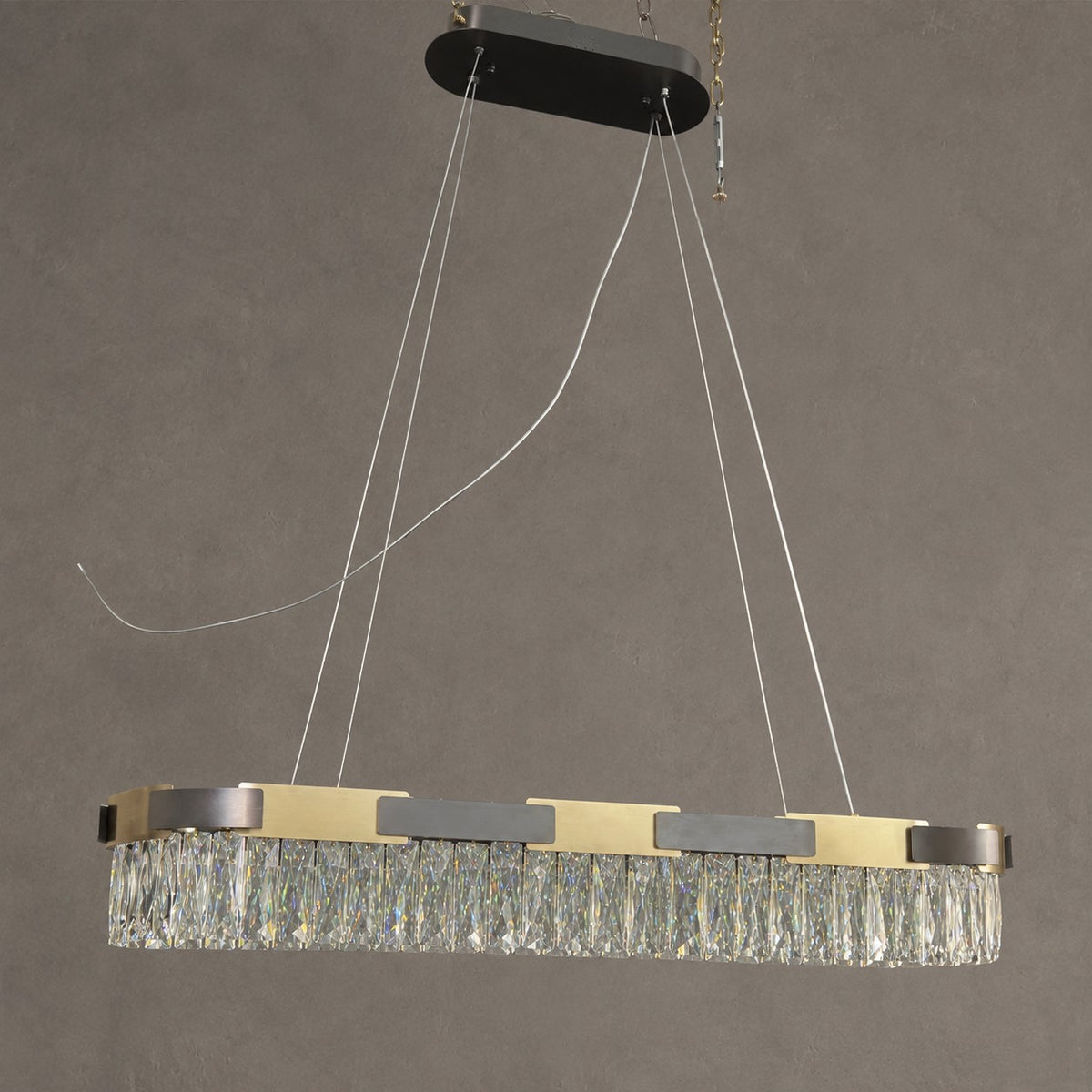 New Designer Recommended Modern Light Luxury Round/Oval Crystal Chandelier for Living Room/Dining Room
