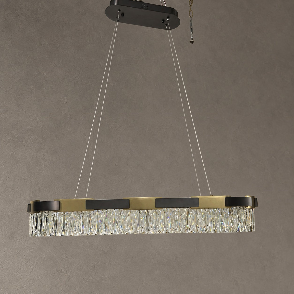 New Designer Recommended Modern Light Luxury Round/Oval Crystal Chandelier for Living Room/Dining Room