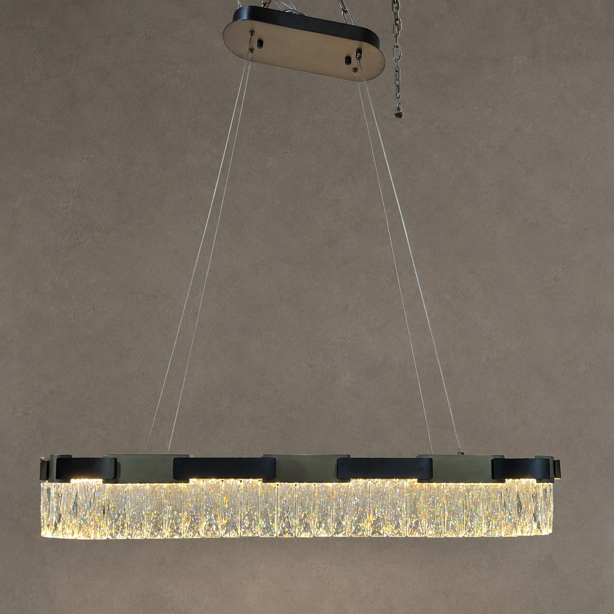 New Designer Recommended Modern Light Luxury Round/Oval Crystal Chandelier for Living Room/Dining Room