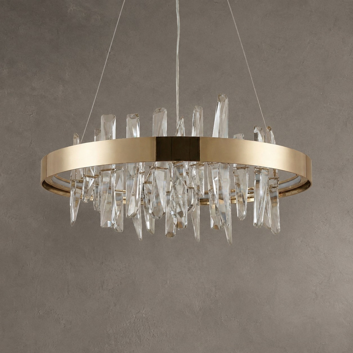 Nora Round Crystal Pendant Light