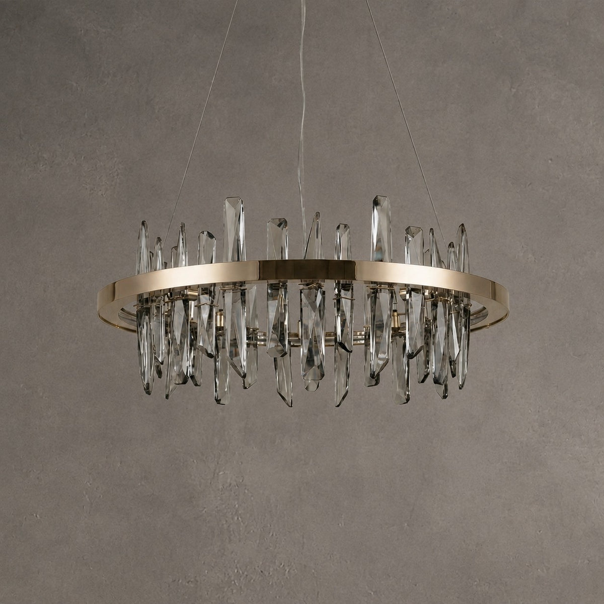 Nora Round Crystal Pendant Light