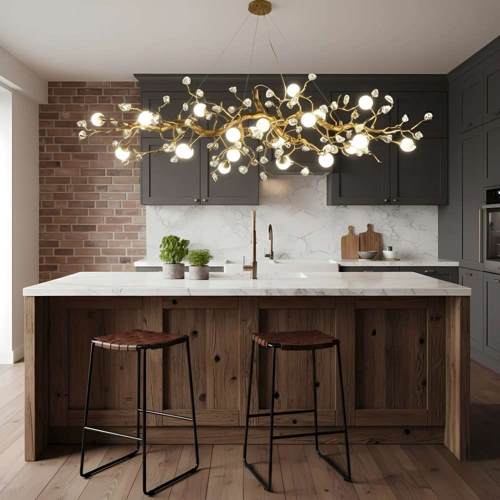 Orgi Statement Linear Branch Chandelier - Gold47.24"(120cm)Warm white 3000KMerlinlamps