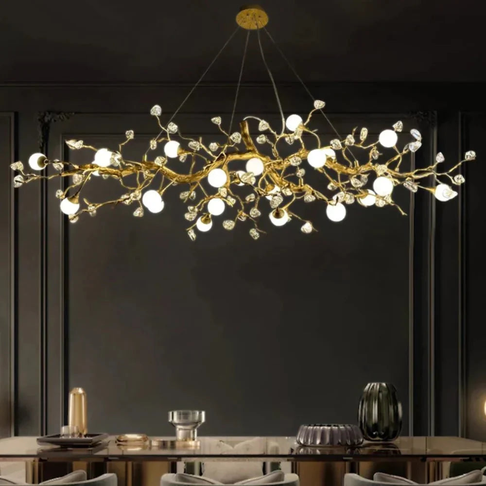Orgi Statement Linear Branch Chandelier - Gold47.24"(120cm)Warm white 3000KMerlinlamps