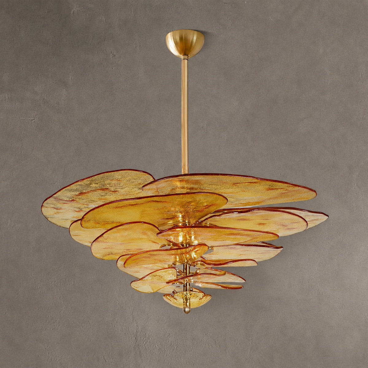 Petal Layered Murano Glass Chandelier
