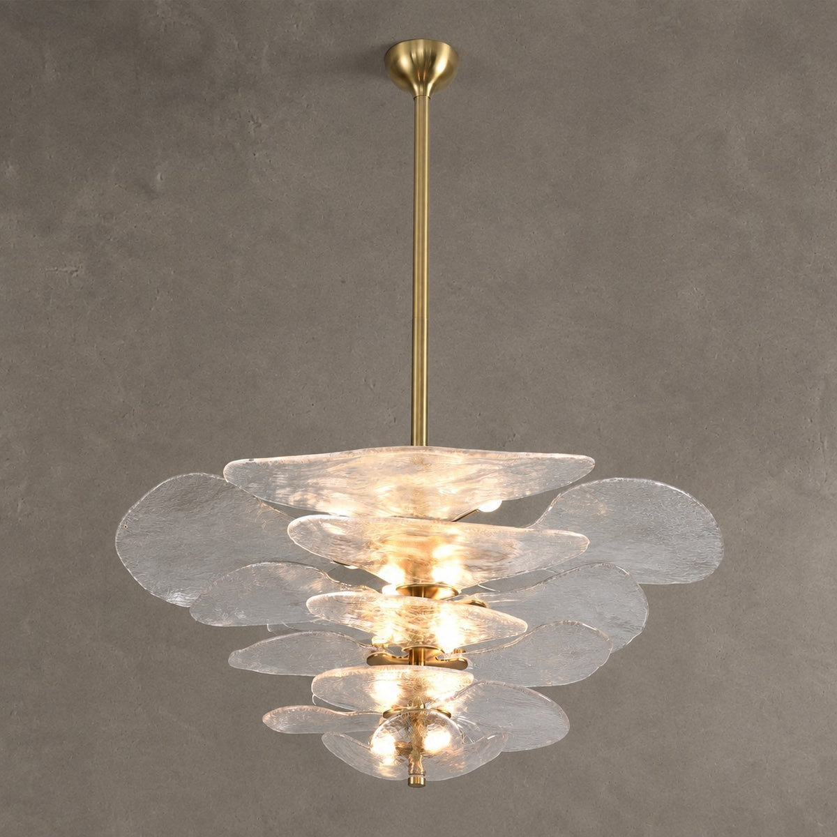 Petal Layered Murano Glass Chandelier