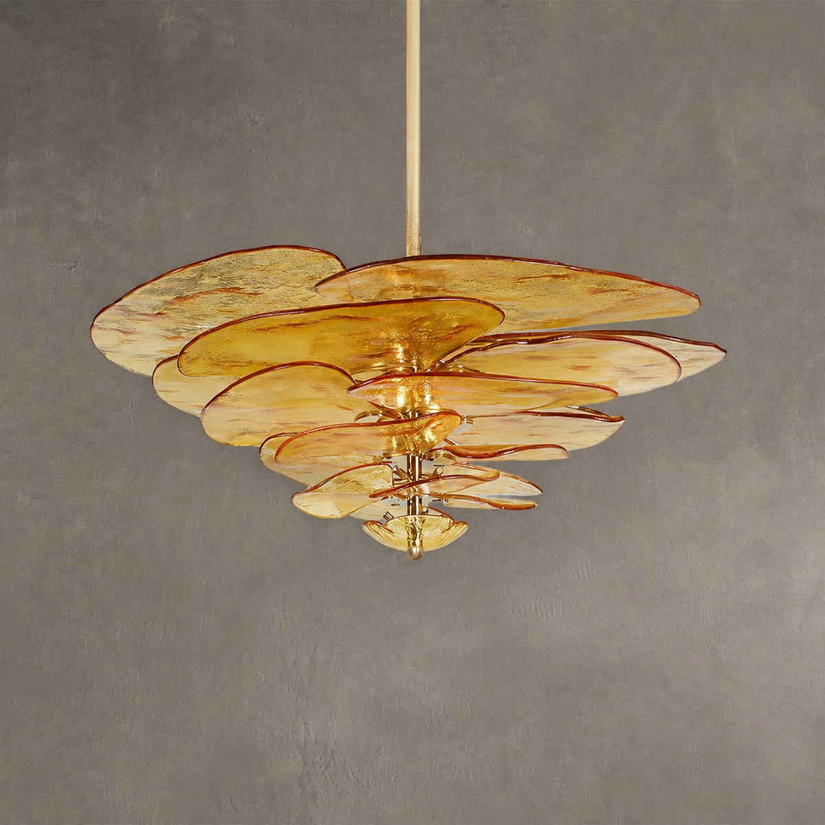 Petal Layered Murano Glass Chandelier