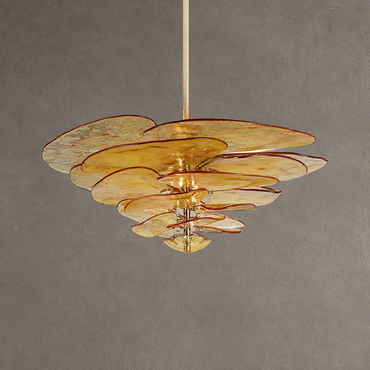 Petal Layered Murano Glass Chandelier