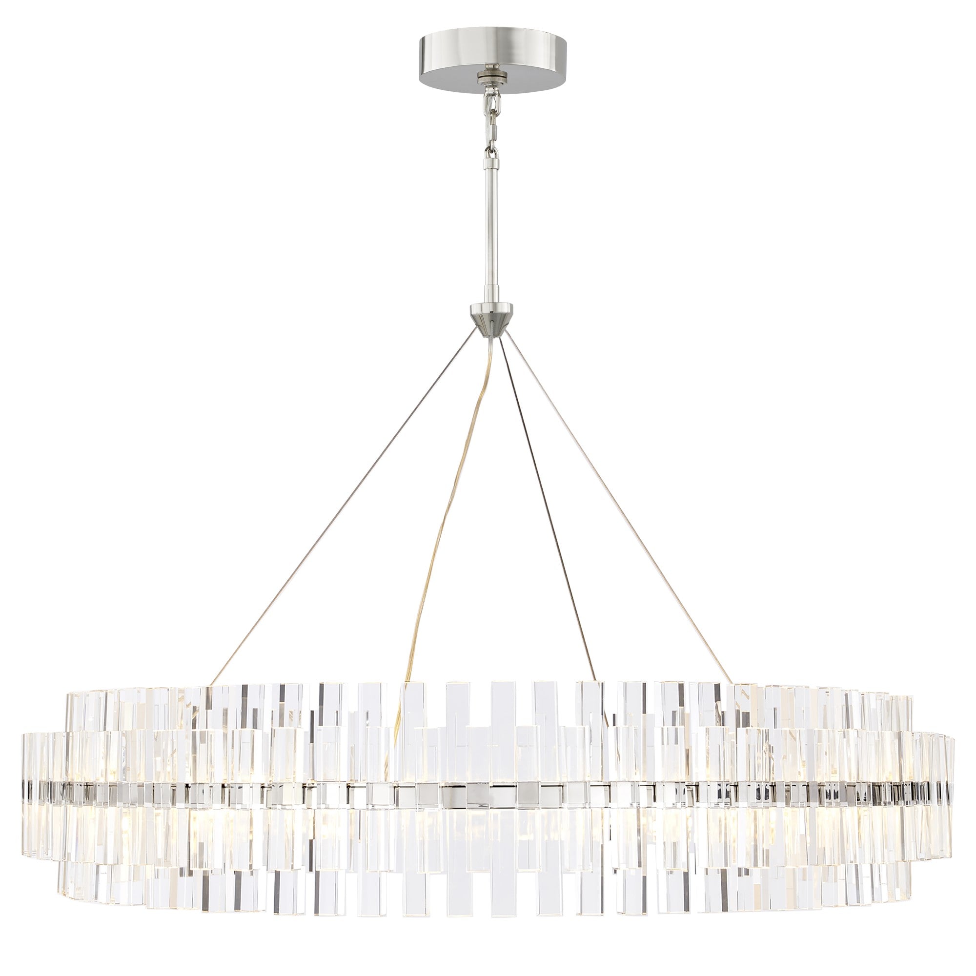 Phoebe Round LED Crystal Chandelier 30.5"/48"