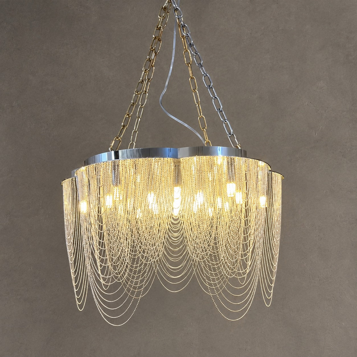 Post-Modern Art Flower Multi-tier Stainless Steel Pendant Chandelier for Living/Dining Room/Bedroom