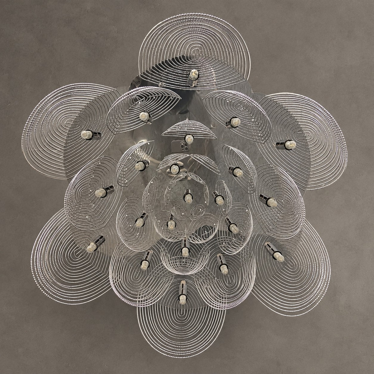 Post-Modern Art Flower Multi-tier Stainless Steel Pendant Chandelier for Living/Dining Room/Bedroom