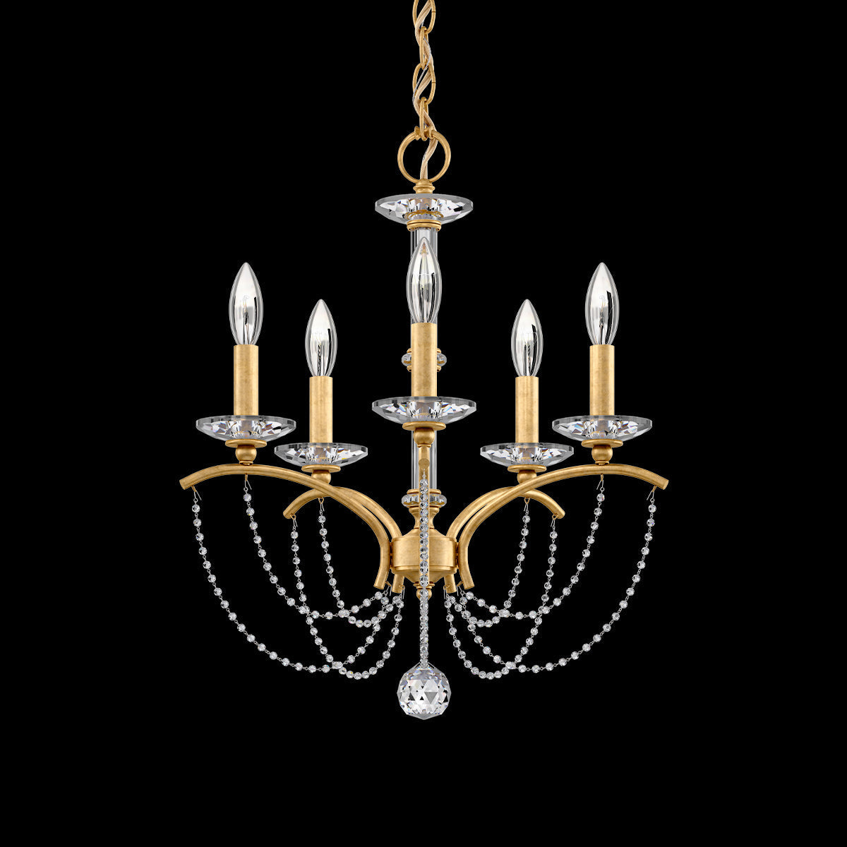 Primrose Crystal Candlestick Chandelier 18"