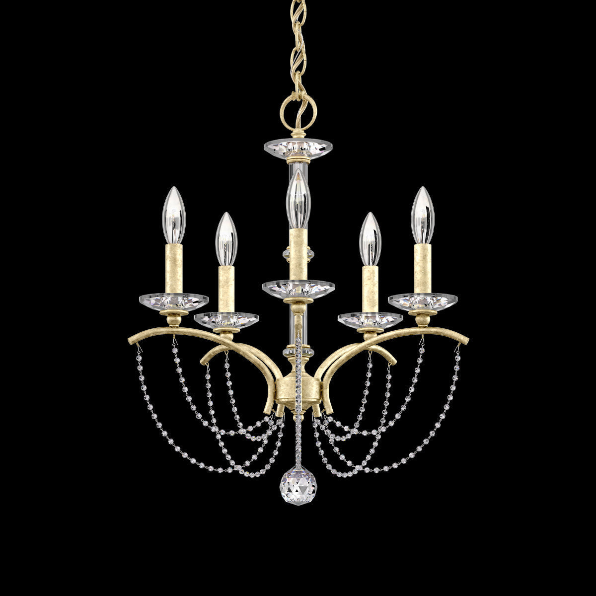 Primrose Crystal Candlestick Chandelier 18"
