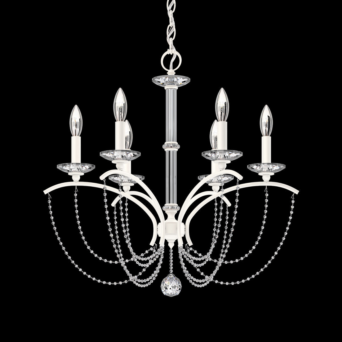 Primrose Crystal Candlestick Chandelier 23"