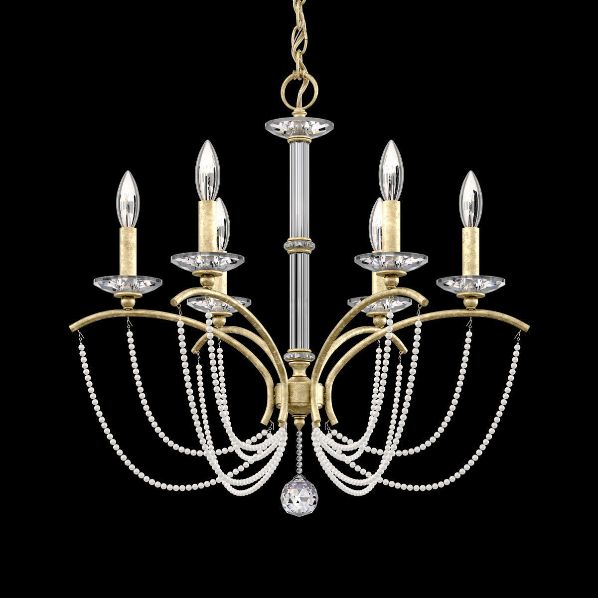 Primrose Crystal Candlestick Chandelier 23"