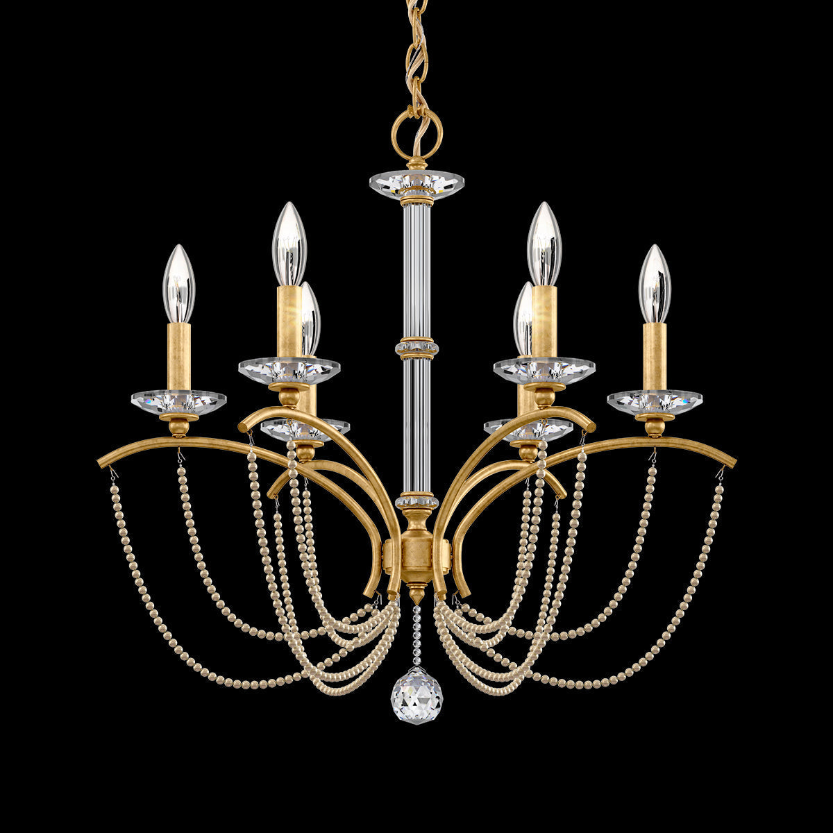 Primrose Crystal Candlestick Chandelier 23"
