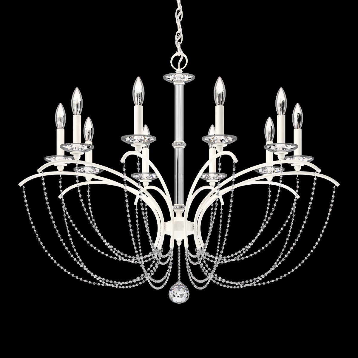 Primrose Crystal Candlestick Chandelier 36"