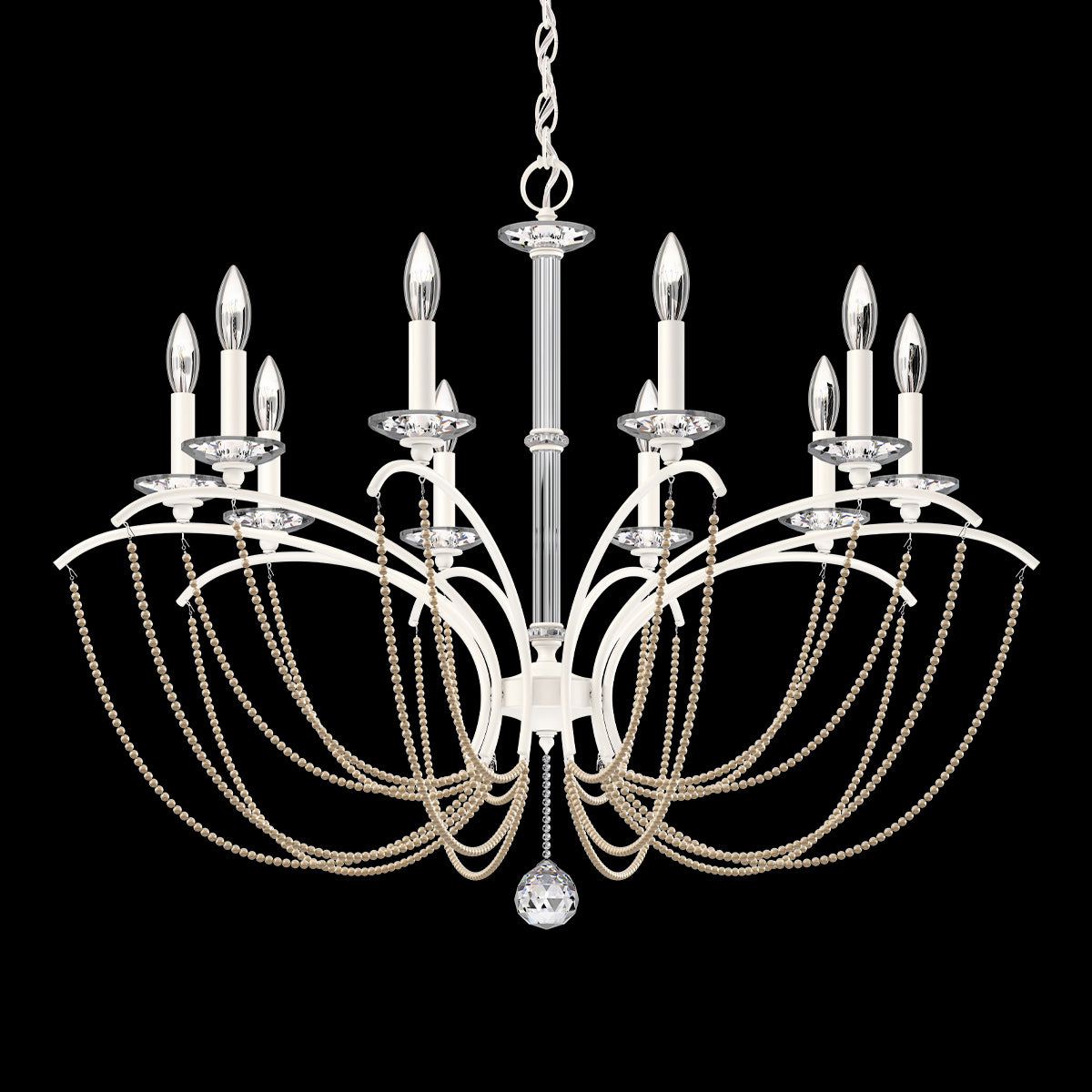 Primrose Crystal Candlestick Chandelier 36"
