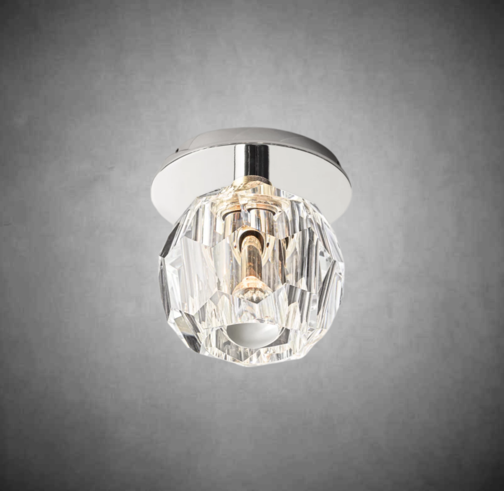 Bolura De Cristal Glass Petite Flushmount