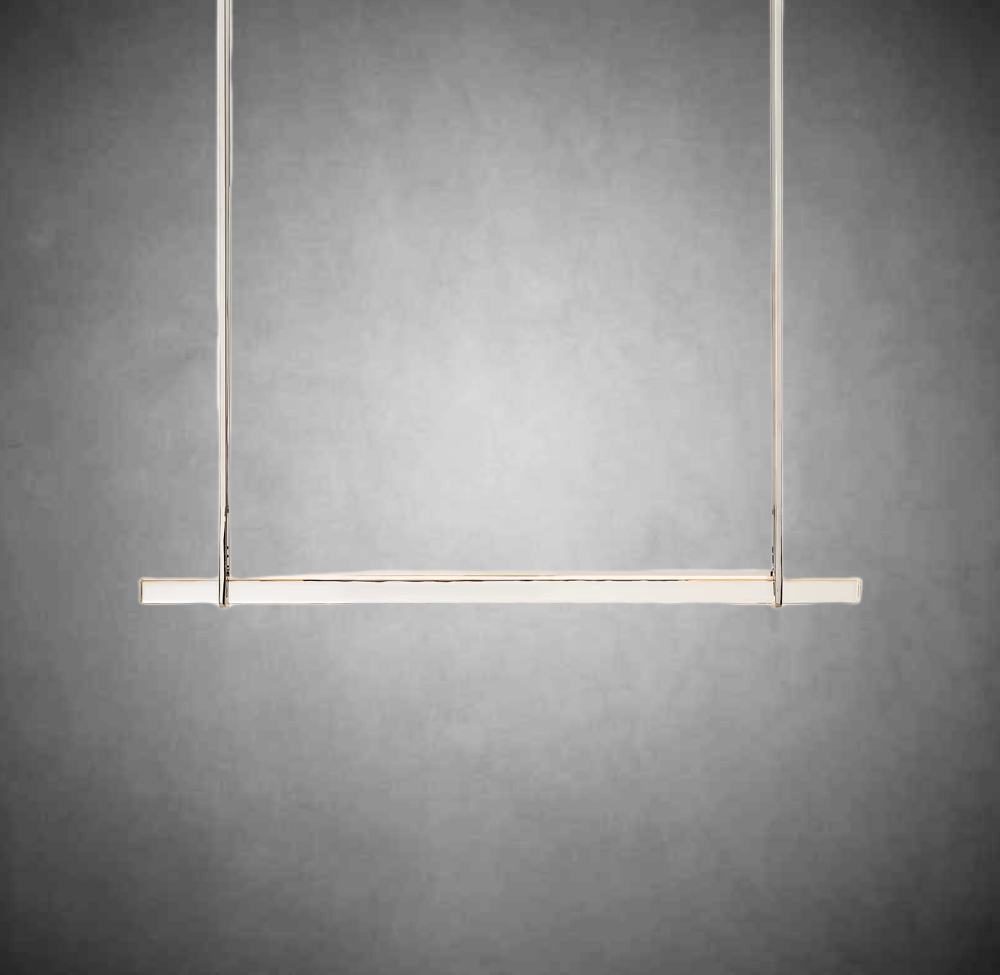 Aurivox Crystal Single Bar Linear Chandelier