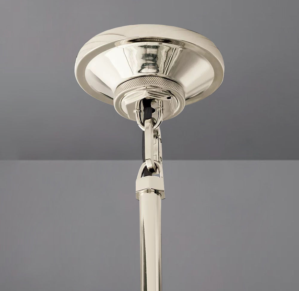 Queena Modern Machinist Glass Cylinder Pendant Light