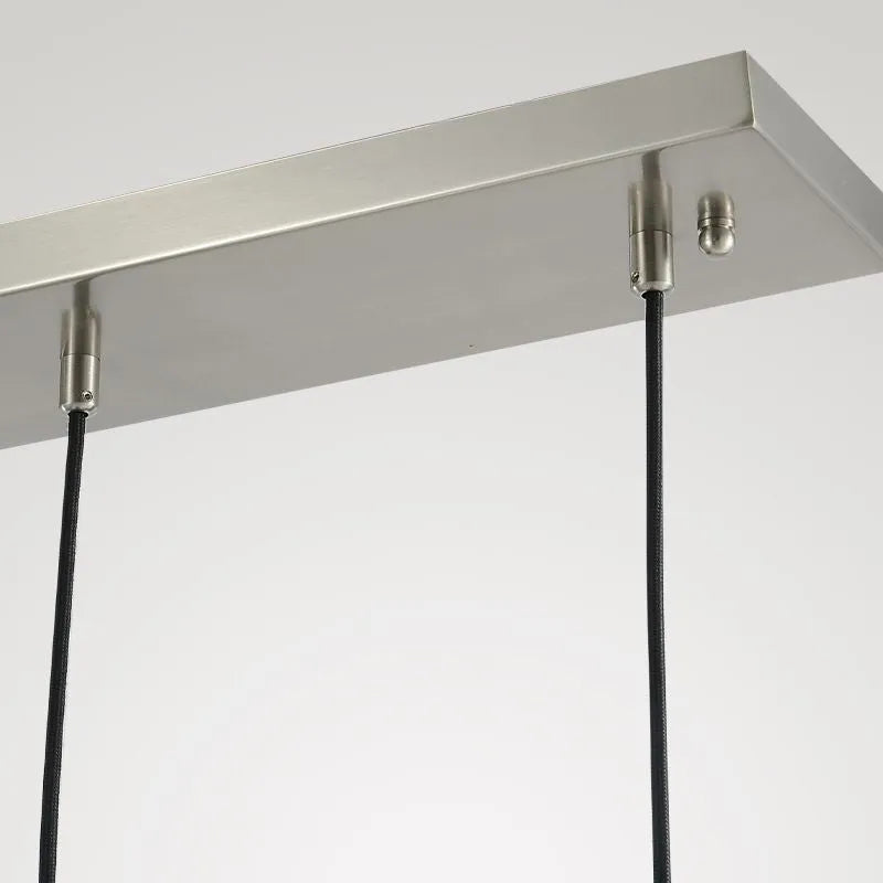 Elegant Rain Drops 3-Light Rectangular Chandelier with Custom Finishes