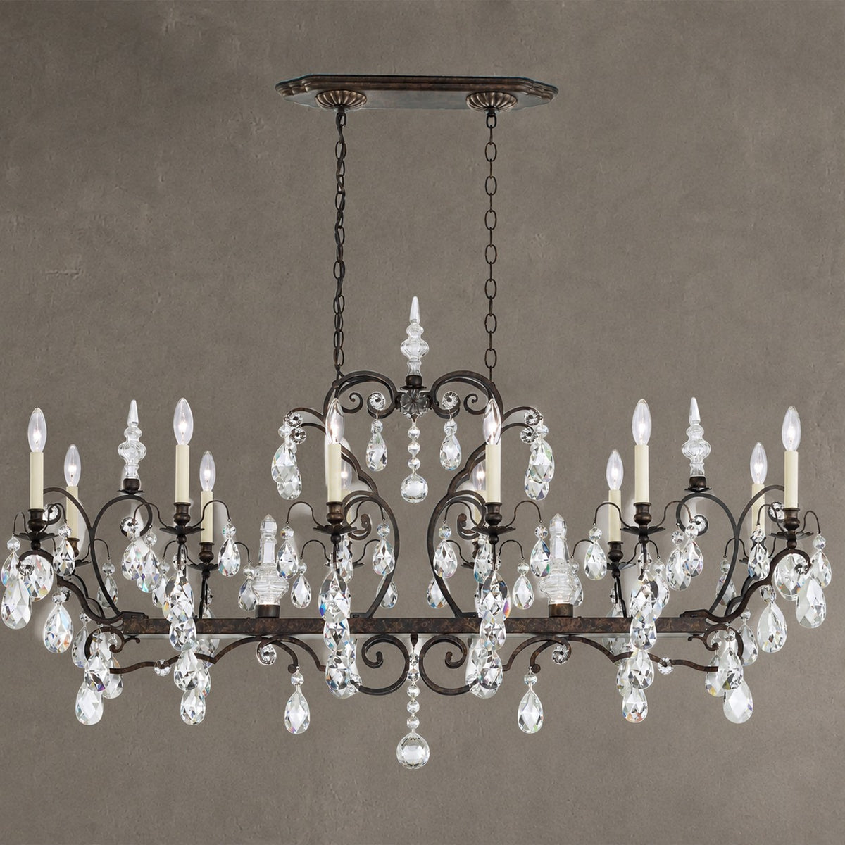 Reverie Crystal Chandelier 56"